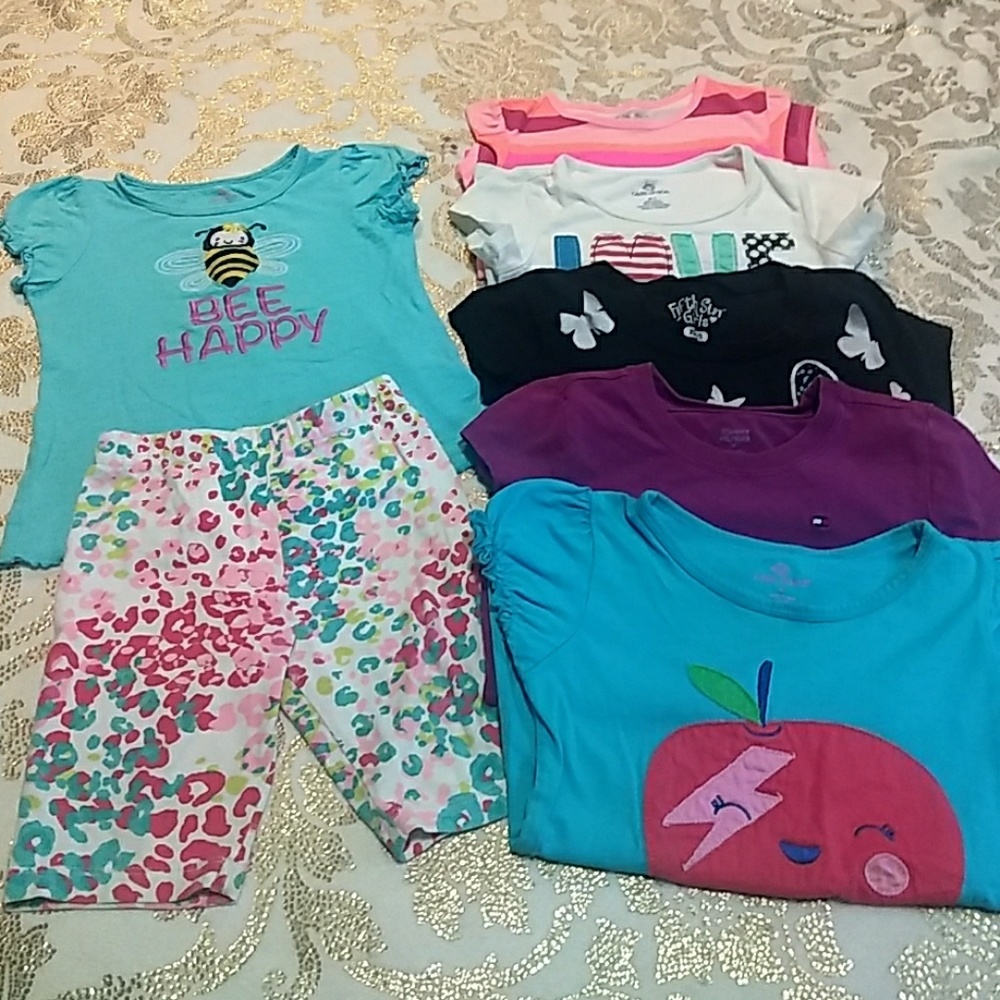 Girls size 5 outfit and shirt bundle